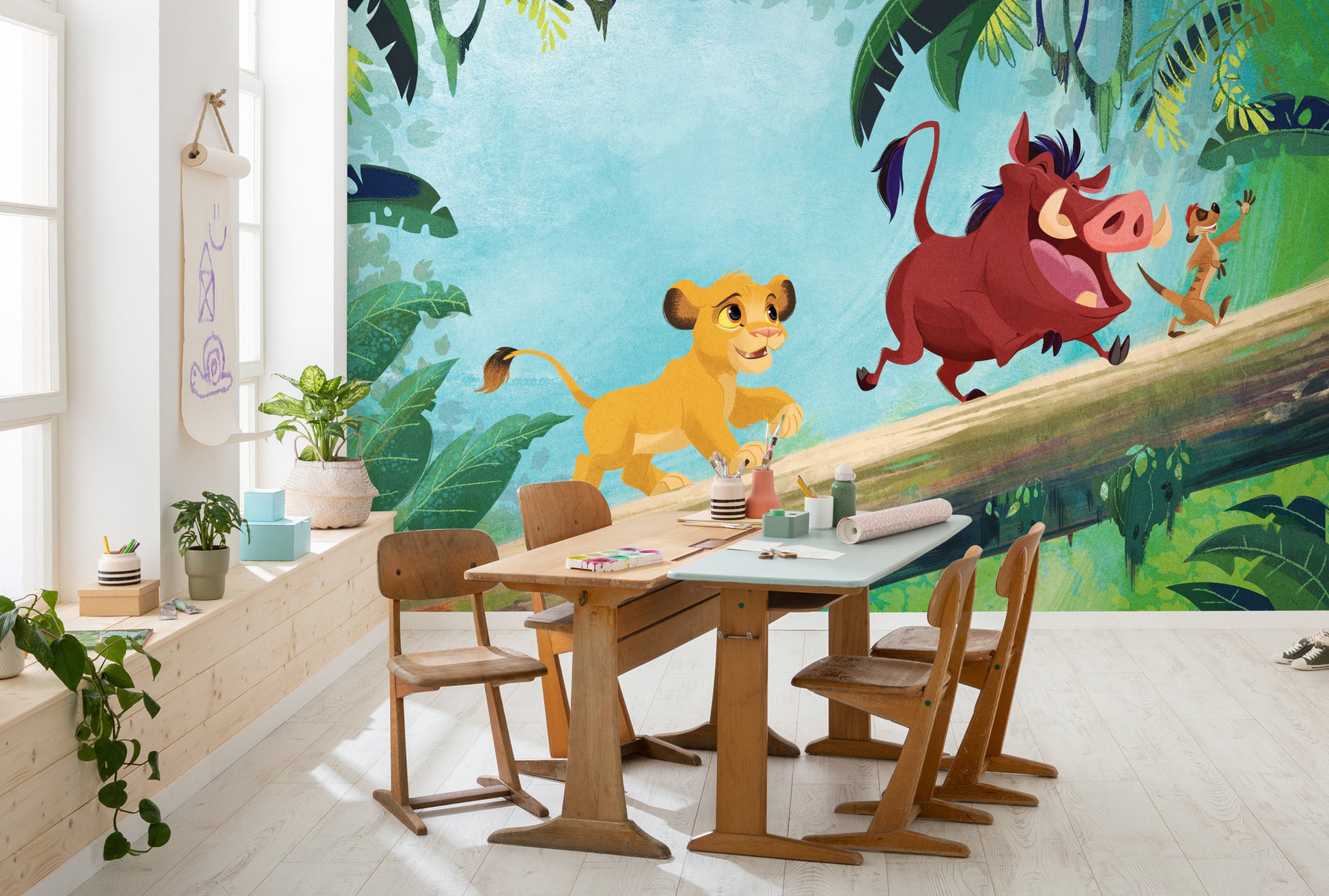 Disney The Lion King Classic Jungle Baby Bedroom Non-woven photo wallpaper Disney