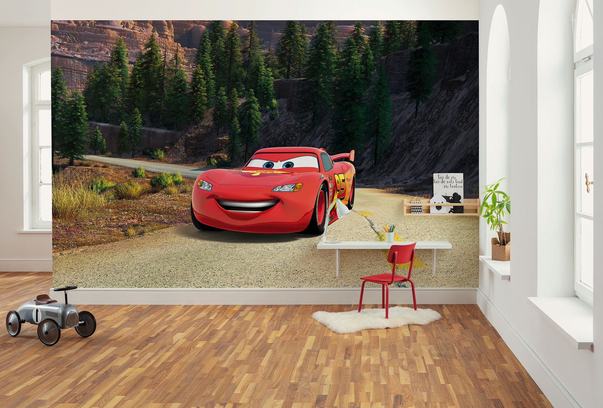 Disney Pixar Cars Every Road has a Story Non-woven photo wallpaper Disney