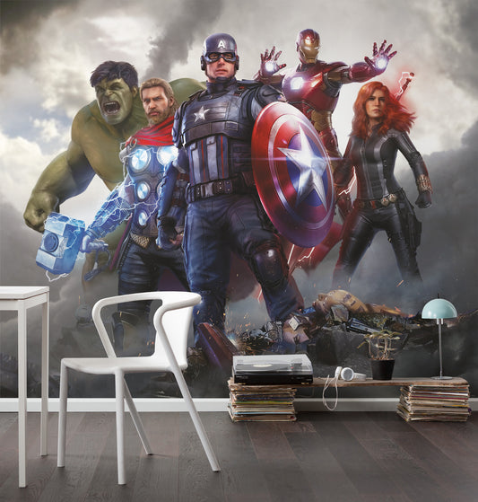 Marvel Avengers Hulk Thor Black Widow Captain America Hulk Non-woven photo wallpaper Marvel