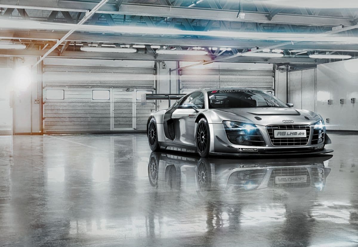 Audi R8 Silver Super Car Teen Bedroom Photo Wallpaper