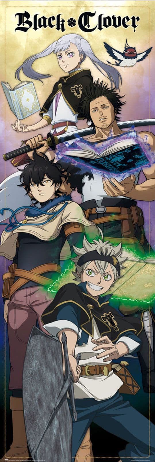Black Clover Manga Anime Door Poster