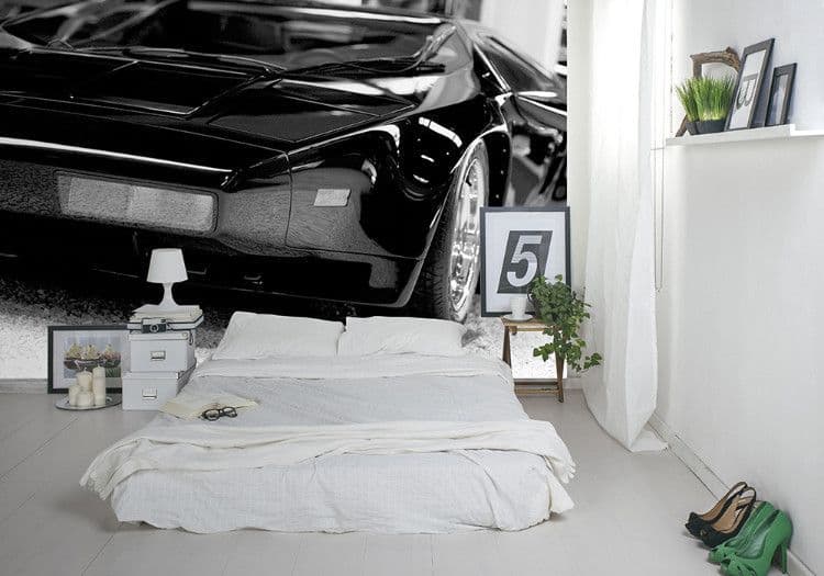 Black Luxury Sports Car Photo Wallpaper Nice Wall