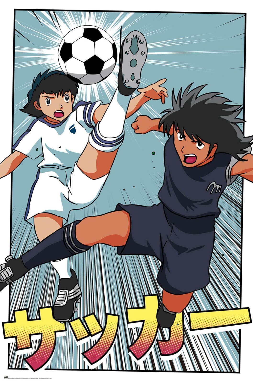 Captain Tsubasa Oliver i Benji Poster