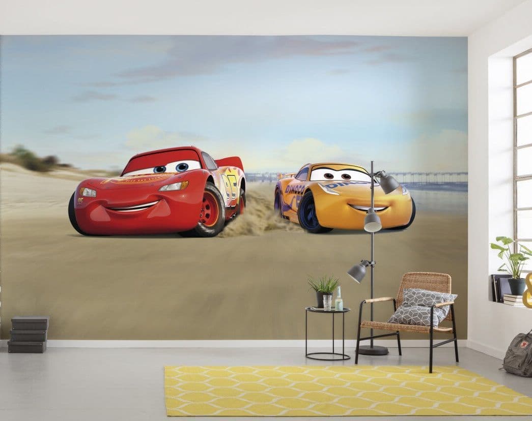 Disney Cars Beach Race Kids Bedroom Photo Wallpaper Disney