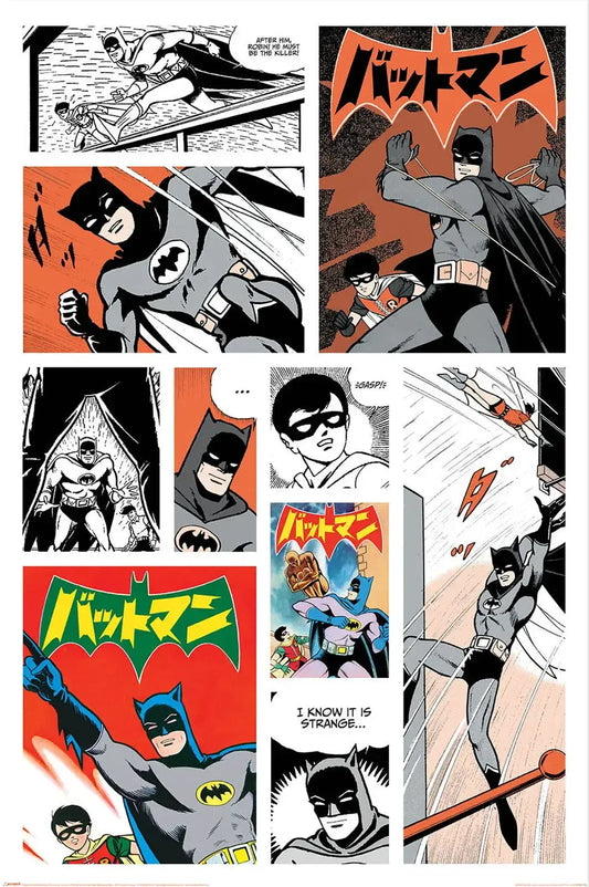 DC Comics Batman Bat Manga Poster DC Comics