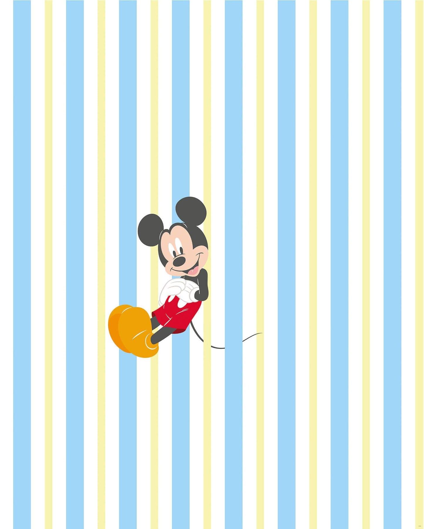 Mickey Mouse Colorful Stripes XL Non-Woven Wallpaper Mural Disney