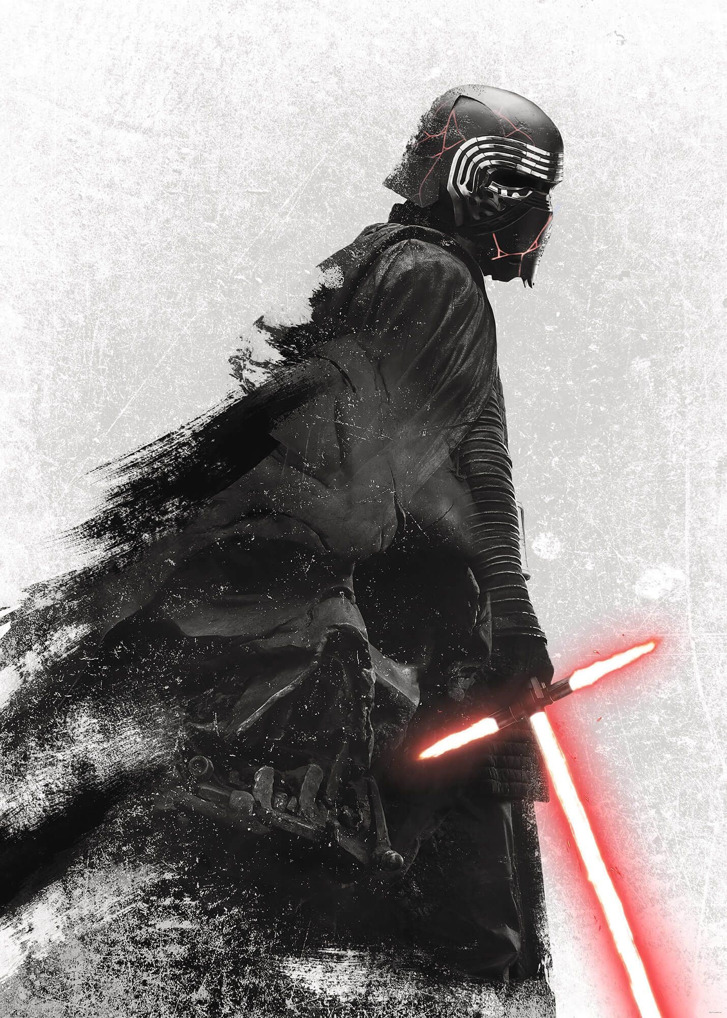 "Kylo Vader Shadow" XL Non-Woven Wallpaper Mural Star Wars