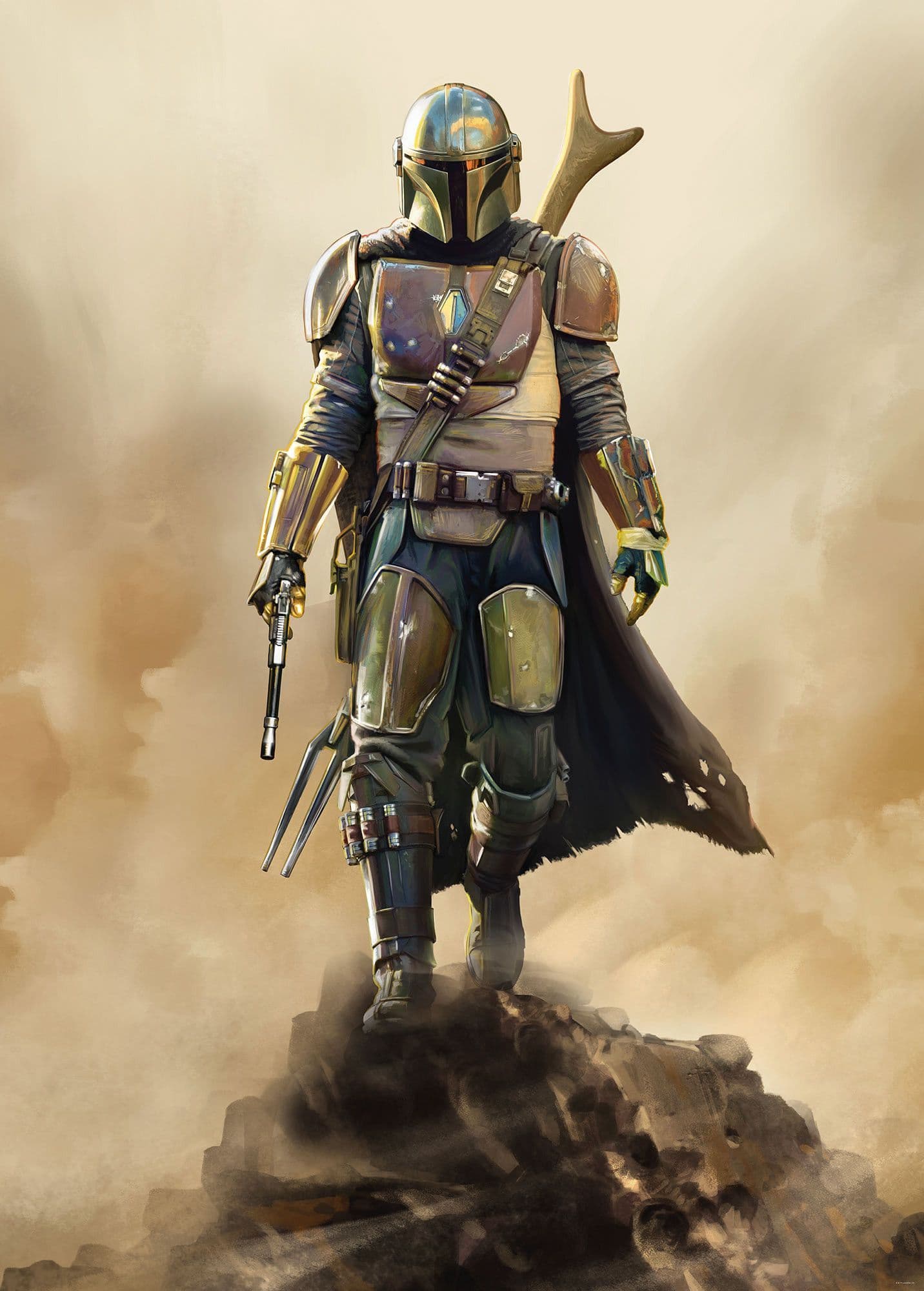 The Mandalorian The Hunter XL Non-Woven Wallpaper Mural Star Wars