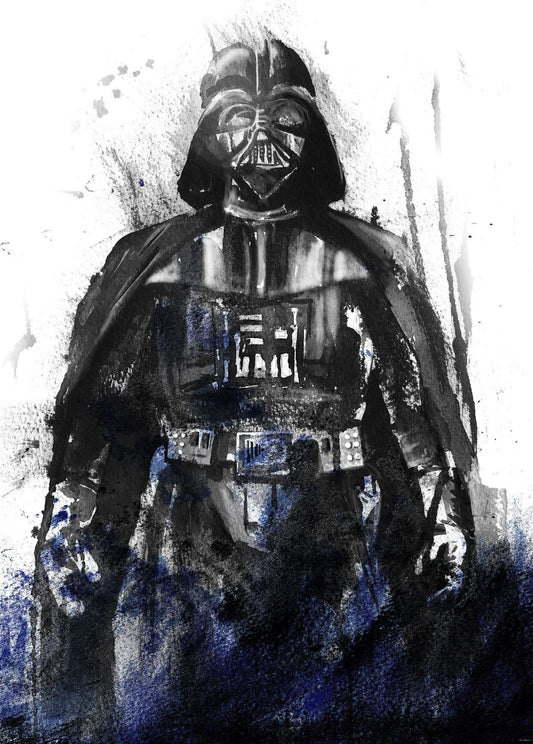 Watercolor Vader XL Non-Woven Wallpaper Mural Star Wars
