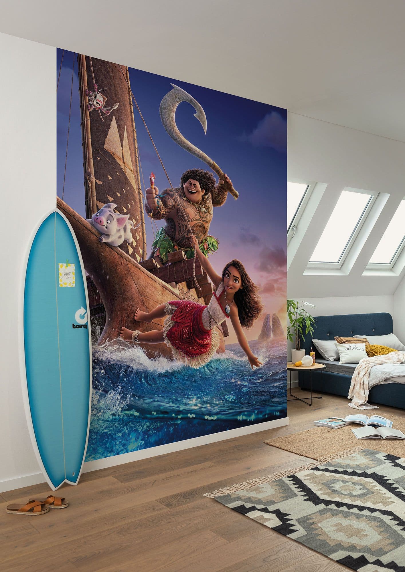 Disney Moana 2 Feel The Ocean Non-Woven Wallpaper Mural Disney