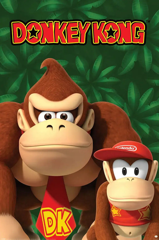 Donkey Kong And Diddy Kong Poster Nintendo