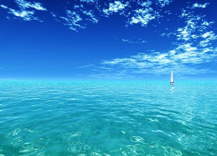 Sailing Blue Ocean Living Room Photo Wallpaper Nice Wall