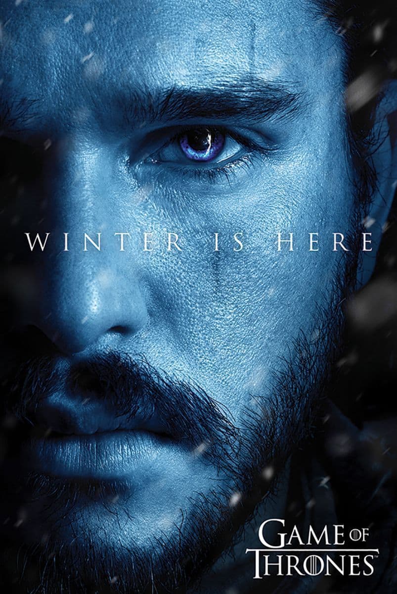 Game Of Thrones Winter is Here Jon Snow Poster