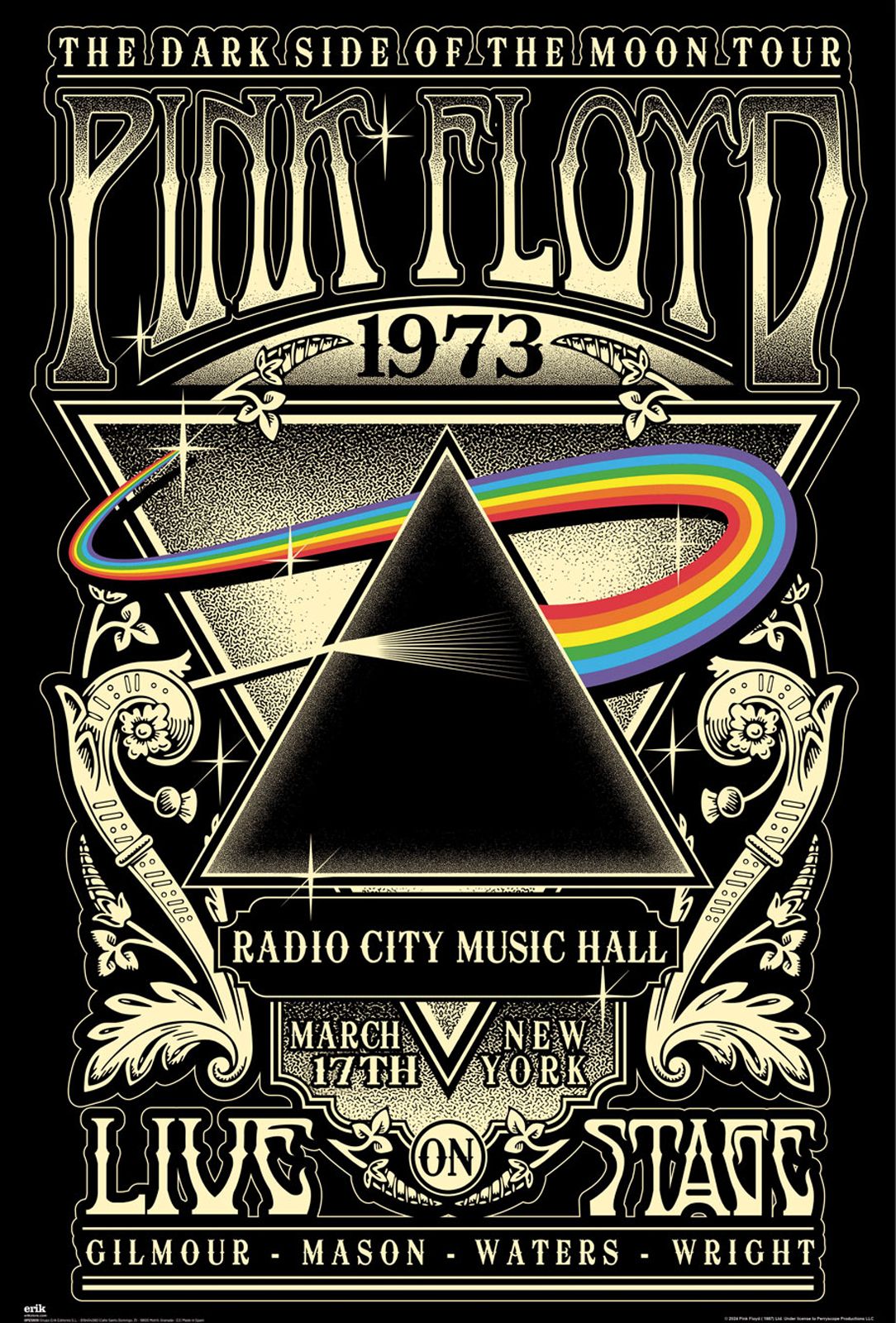 Pink Floyd The Dark Side Of The Moon Tour 1973 Poster