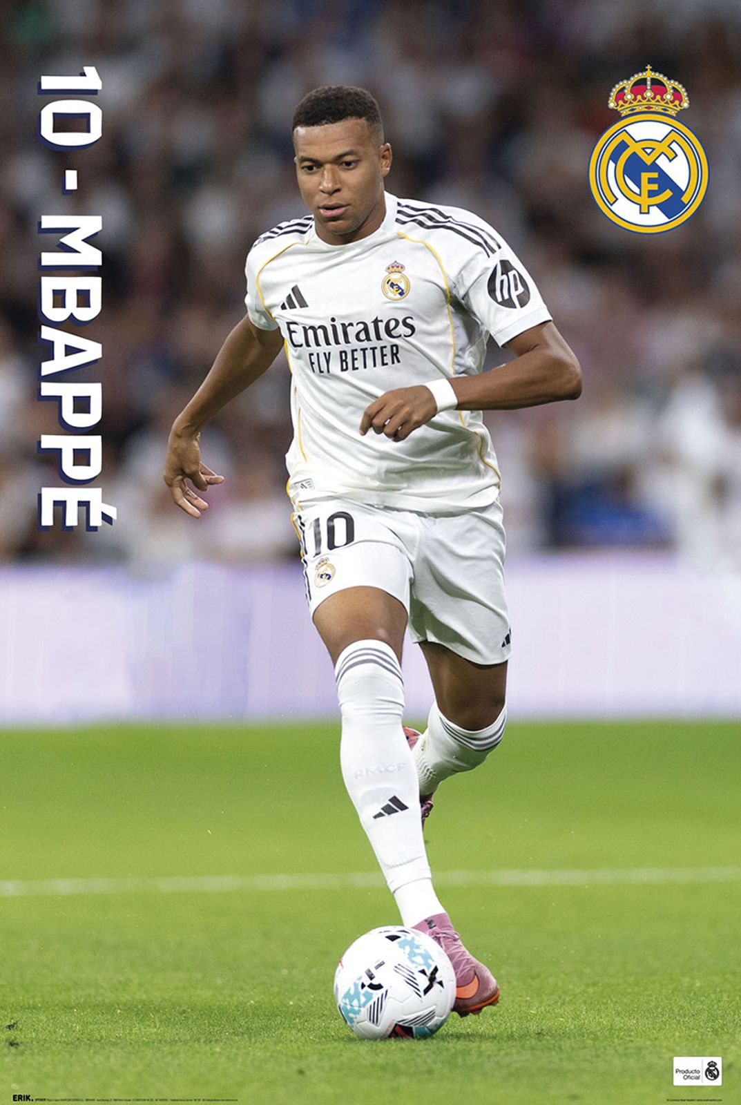 Real Madrid 2025 2026 Mbappe Poster Real Madrid