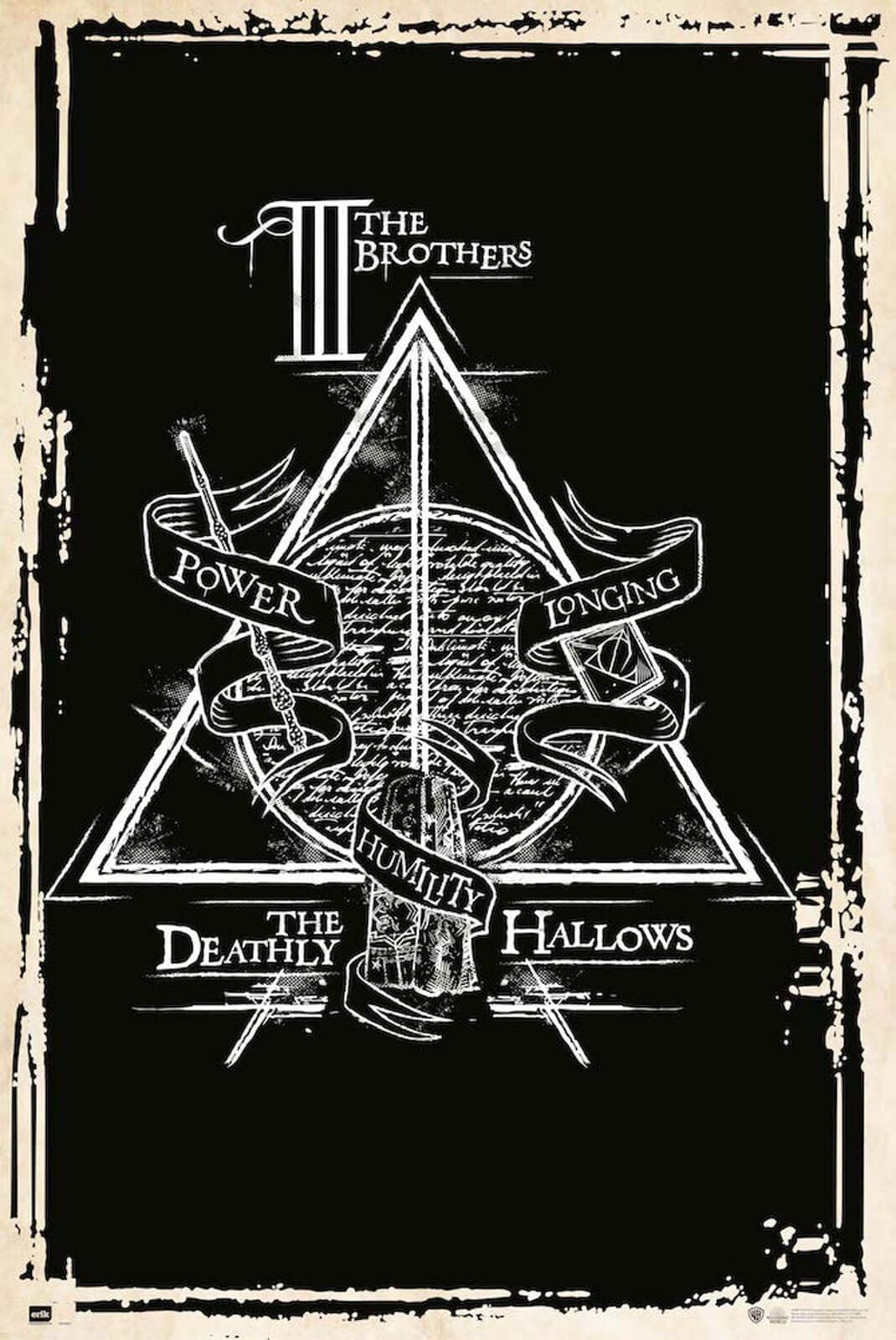 Harry Potter Deathly Hallows Symbol Poster