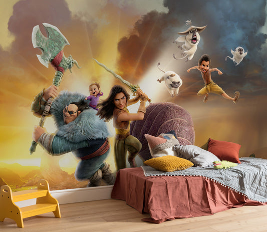 Disney Raya Mission Non-Woven Wallpaper Mural 400 cm x 250 cm | 157" x 98"