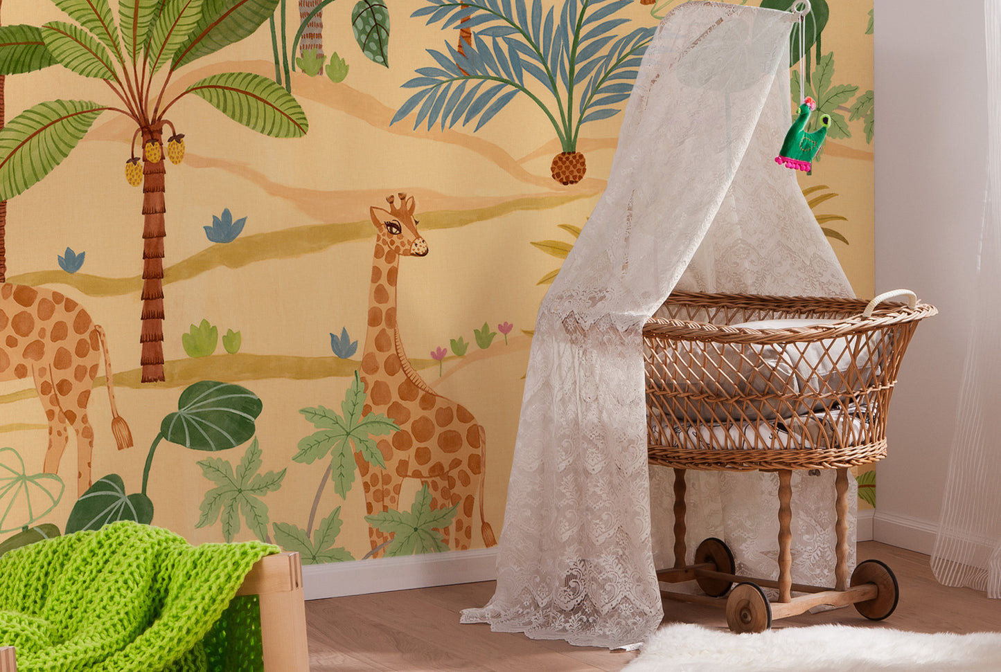 Giraffe Crew Children Bedroom Non-woven photo wallpaper