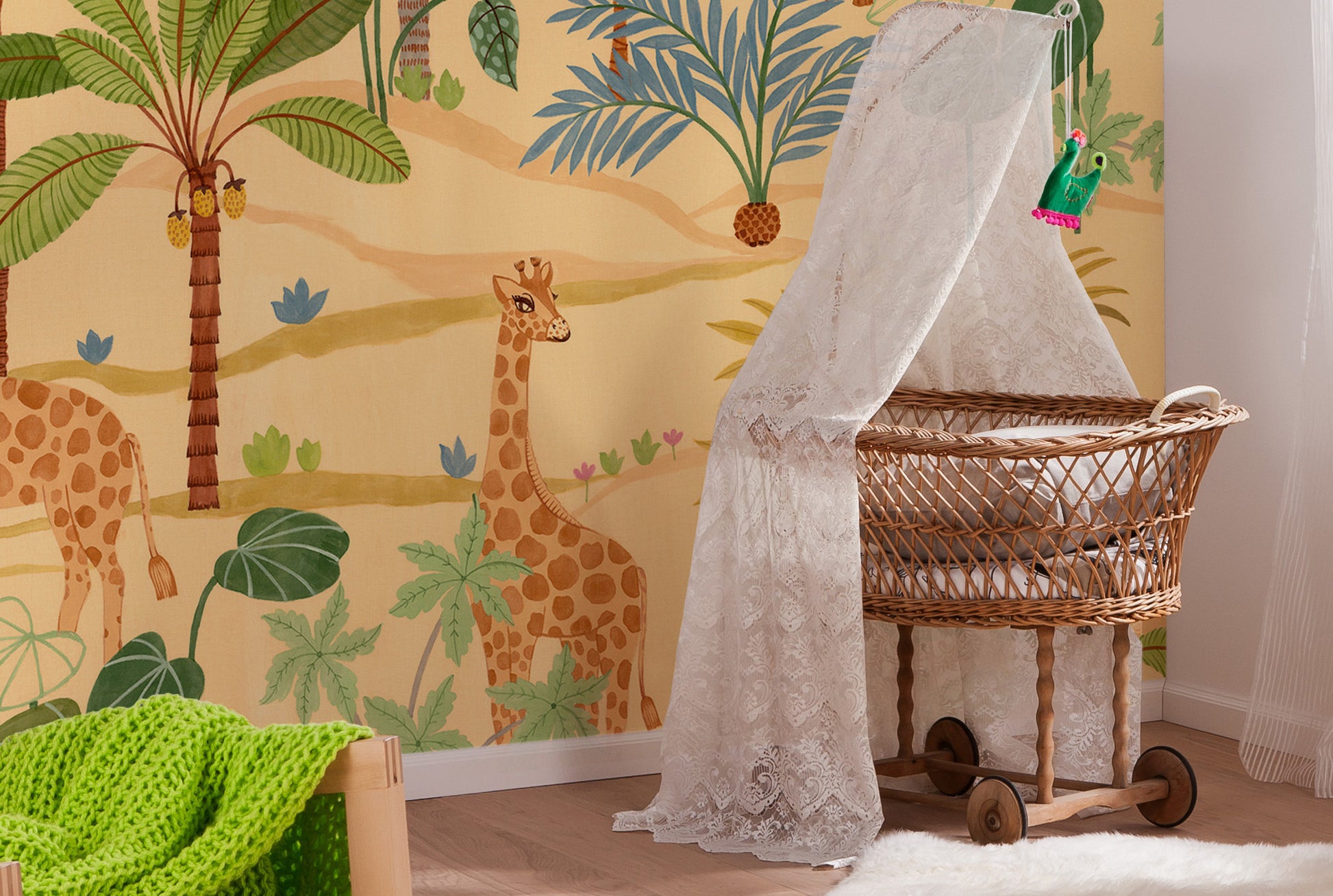 Giraffe Crew Children Bedroom Non-woven photo wallpaper