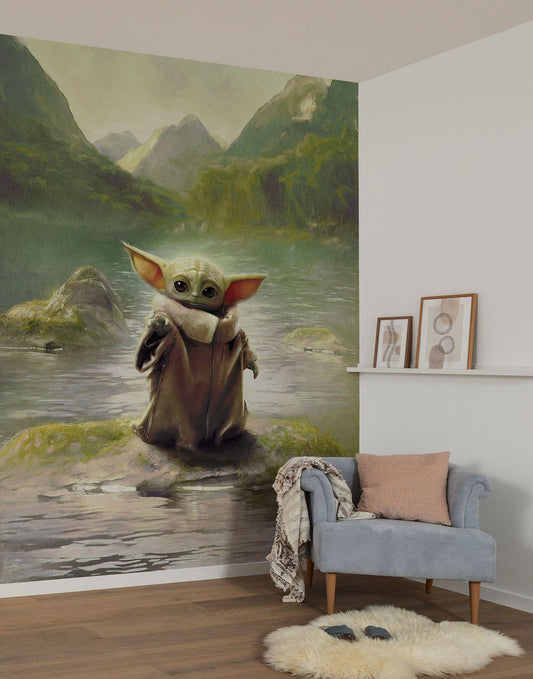 Star Wars The Mandalorian Grogu Landscape Non-Woven Wallpaper Mural Star Wars