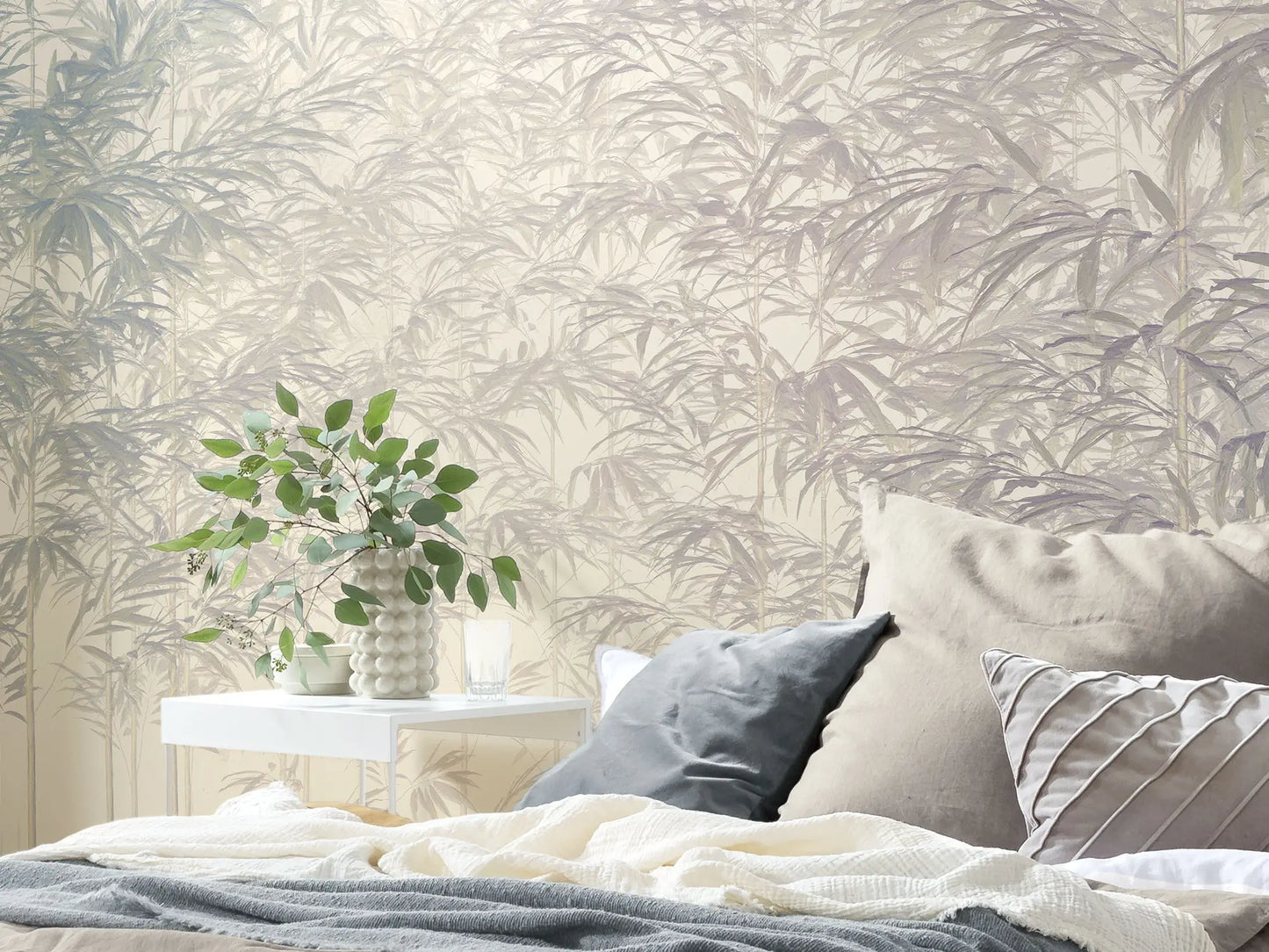 Bamboo Paradise Nature Scenery Bedroom Background Nature Non-woven photo wallpaper 300 cm x 250 cm | 118" x 98"