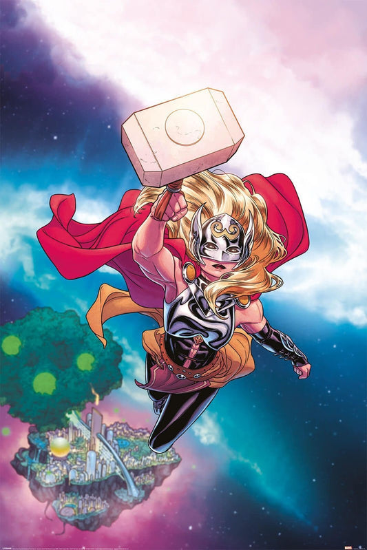 Marvel Love and Thunder Mighty Thor Poster