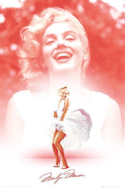 Marilyn Monroe Pink Poster