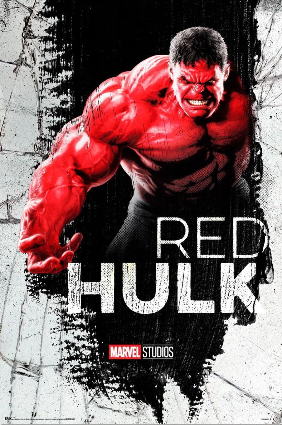 Marvel Red Hulk Poster Marvel