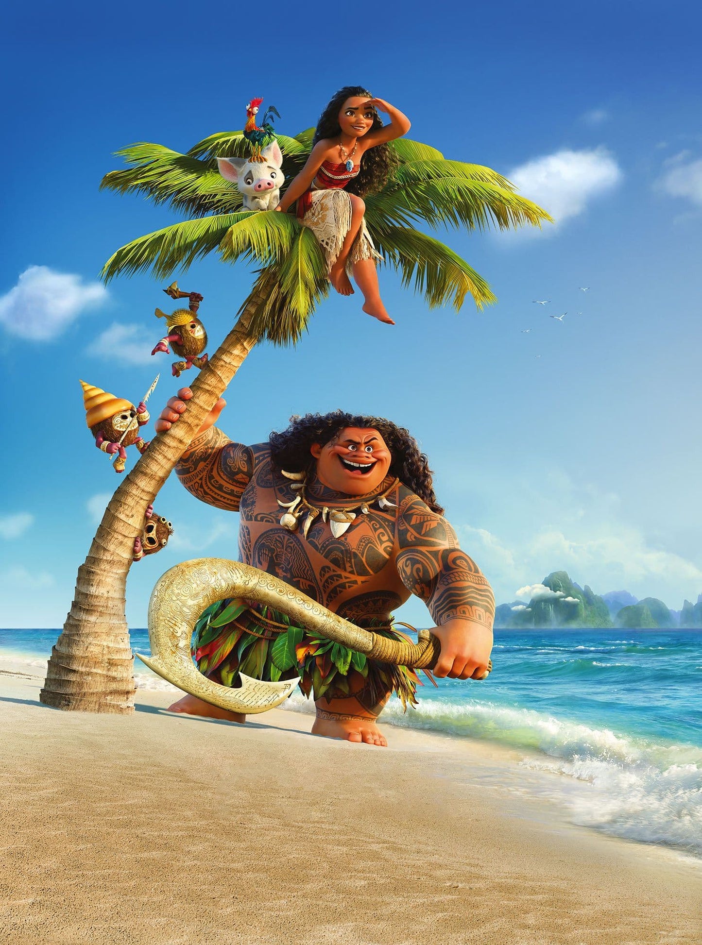 Disney Moana and Maui Non-Woven Wall Mural Disney
