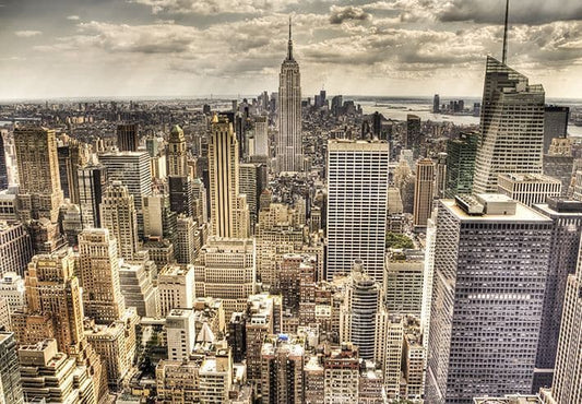 New York Sleepless Skyline Teen Photo Wallpaper Nice Wall