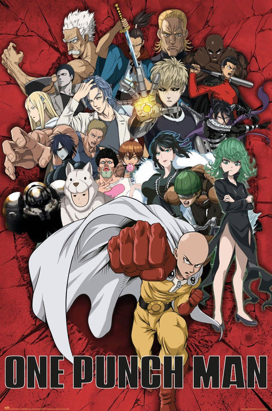 One Punch Man Heroes Poster