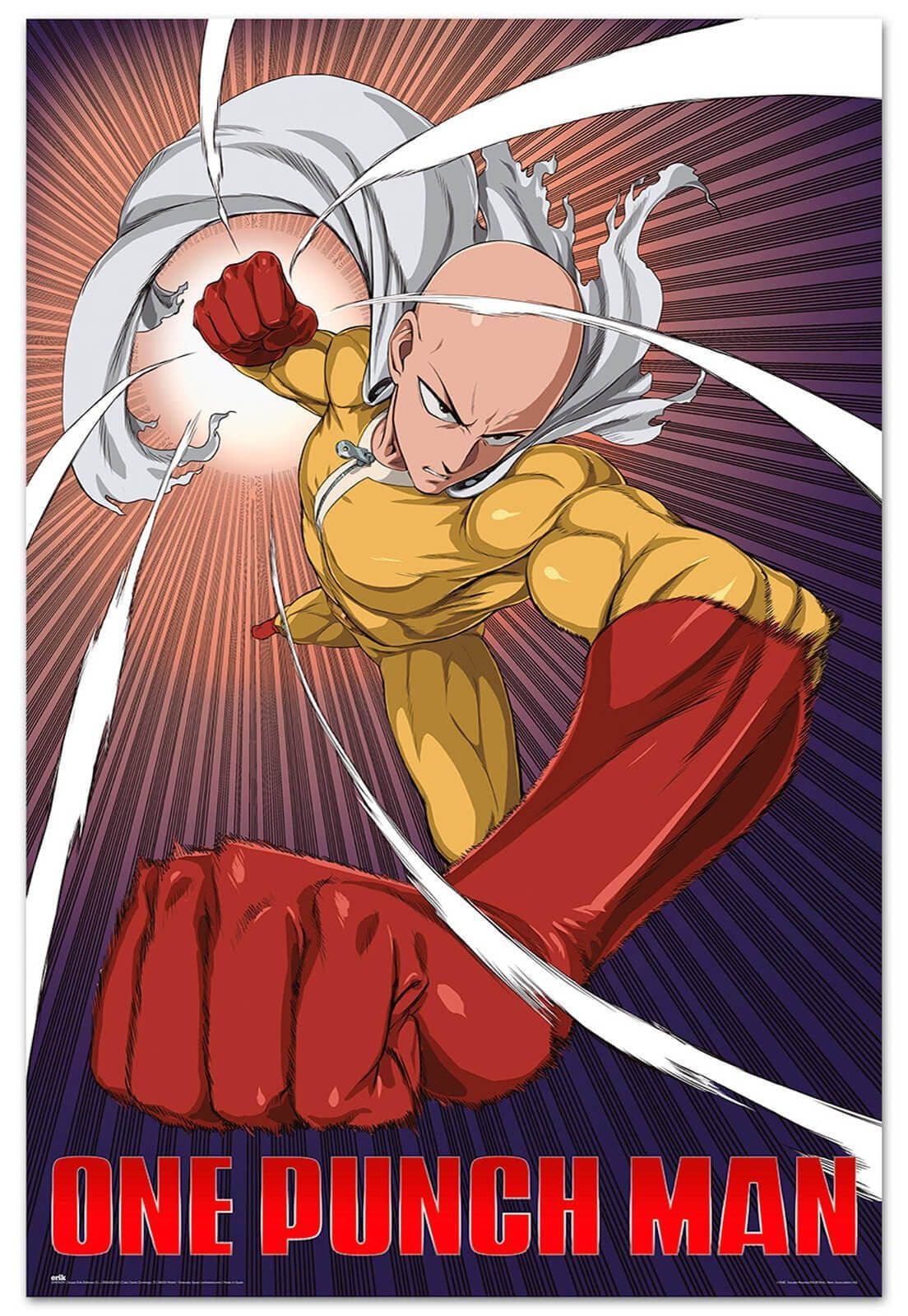 One Punch Man Saitama Poster