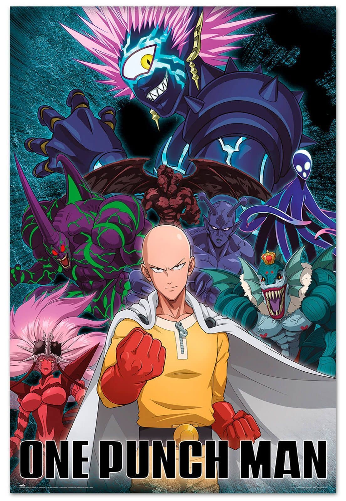 One Punch Man Saitama vs Villain Poster
