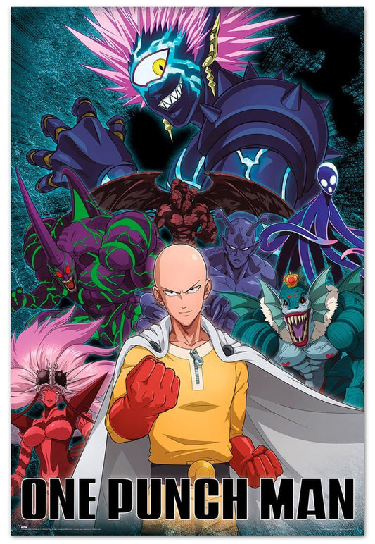 One Punch Man Saitama vs Villain Poster