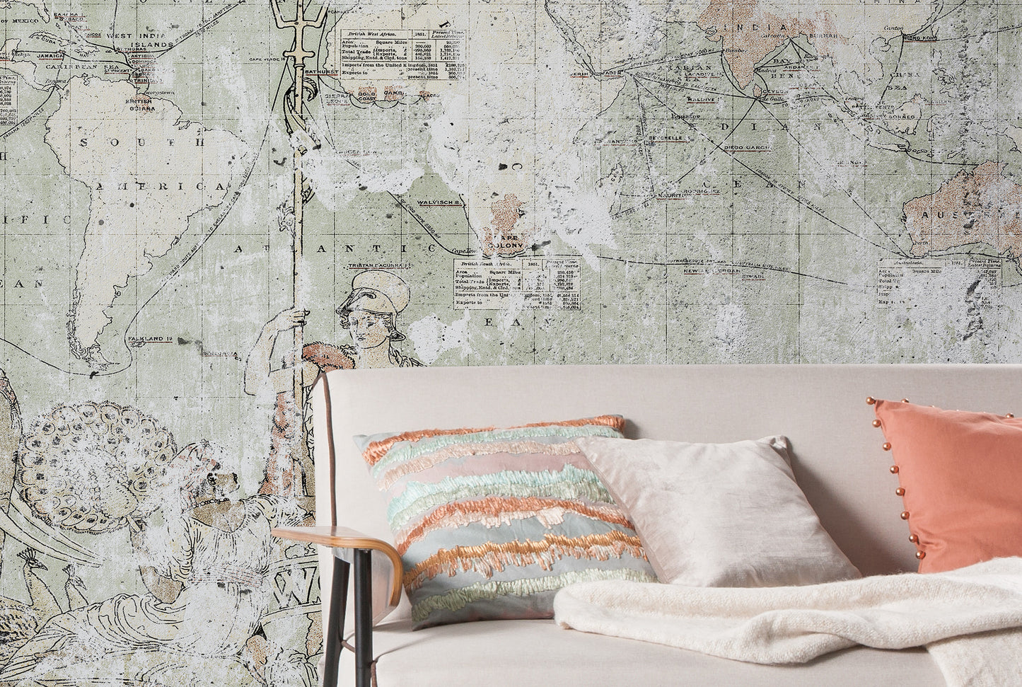 British Empire Map Giant Wall Size Non-woven photo wallpaper  350 cm x 250 cm | 137" x 98"