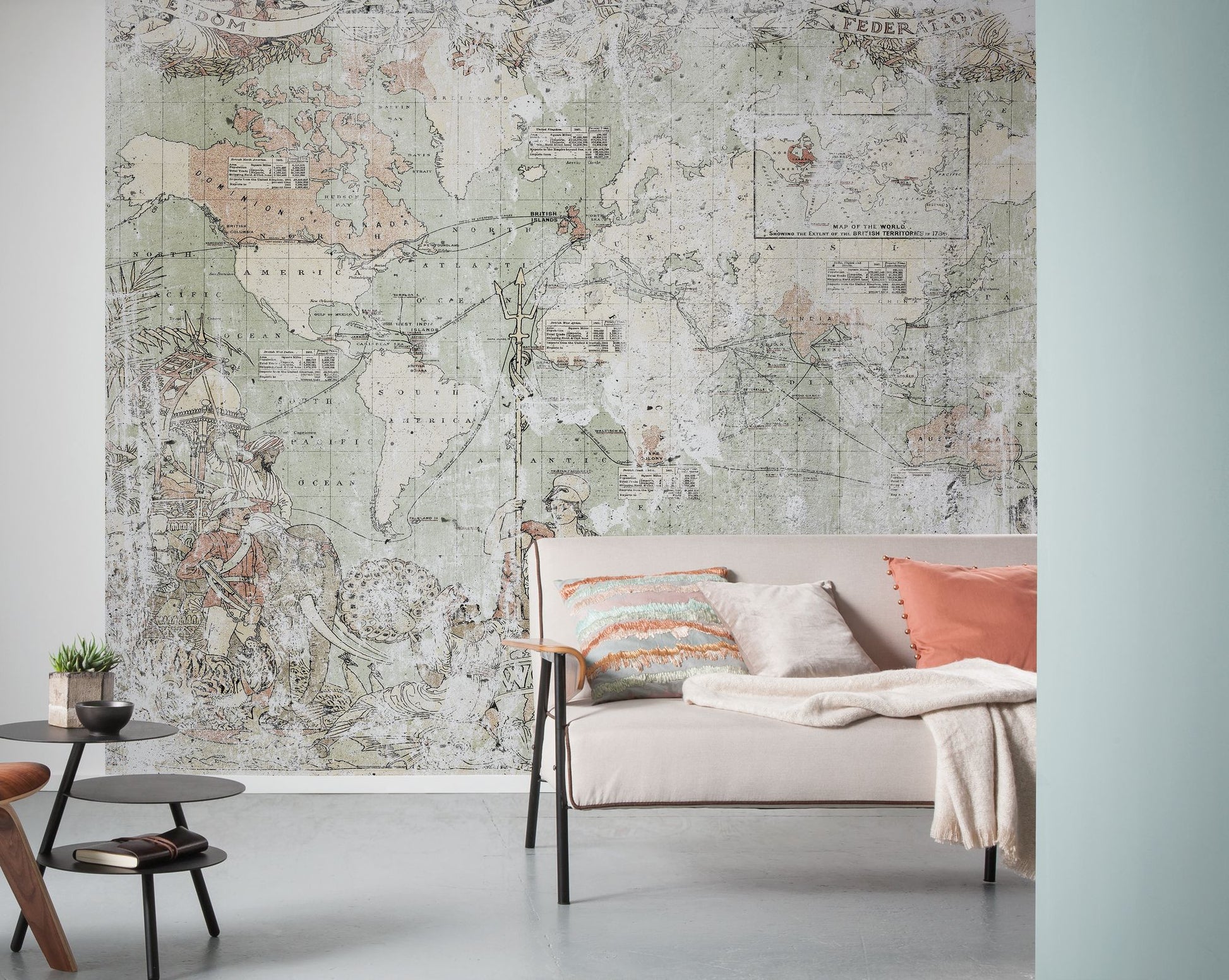 British Empire Map Giant Wall Size Non-woven photo wallpaper