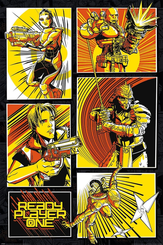 Player One Comic Panels Poster
