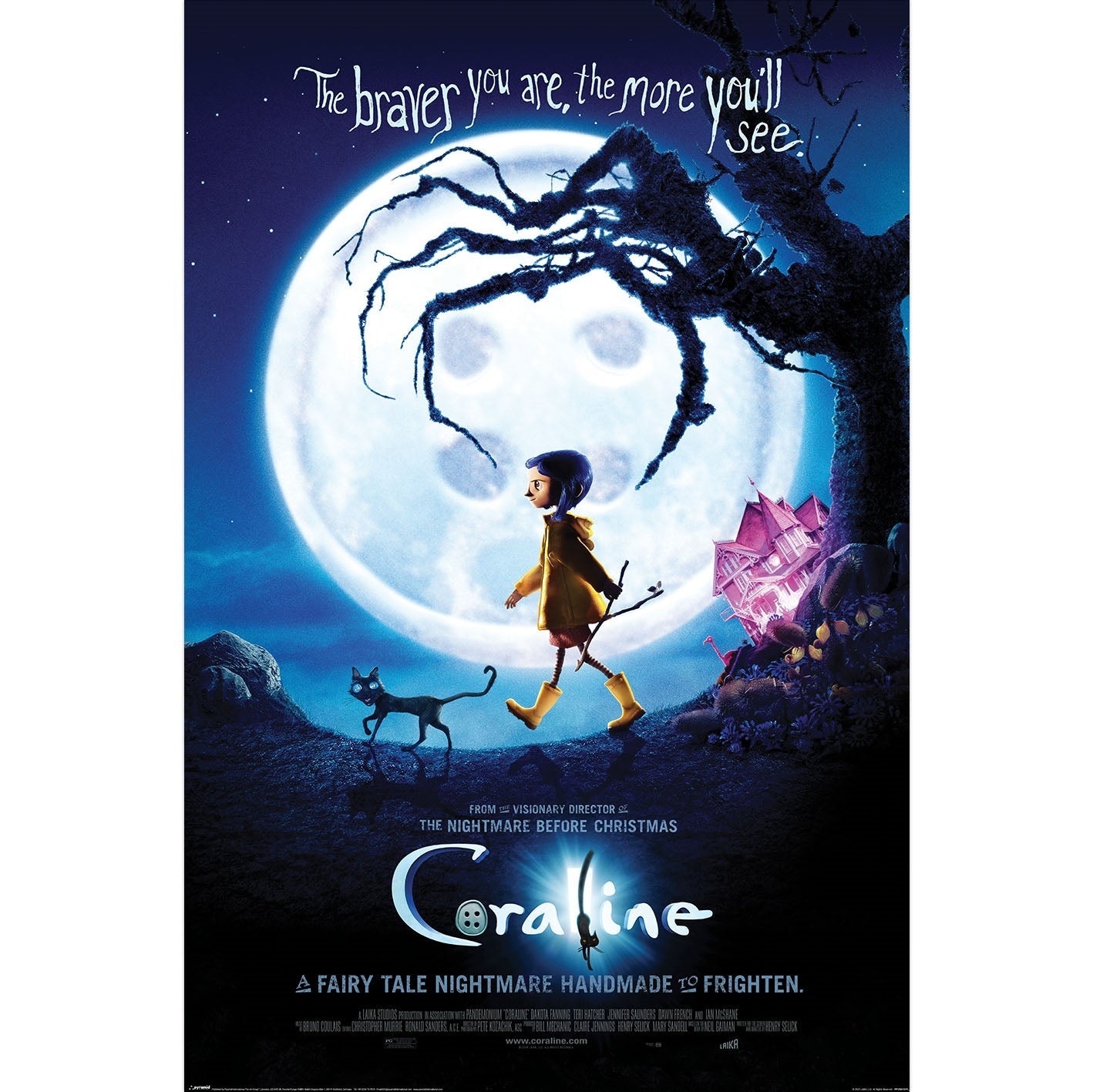 Coraline Animated Movie Poster Coraline