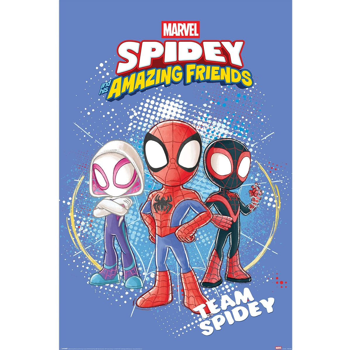 Spidey and His Amazing Friends Team Spidey Poster Spider-Man