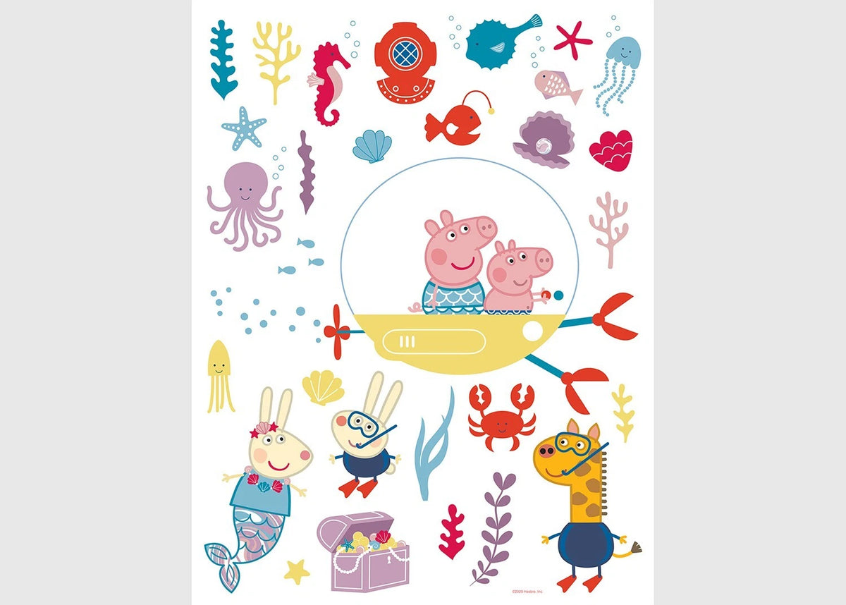 Peppa Pig Underwater Adventure Wall and Furniture Decals Sheet Wall Stickers Peppa Pig