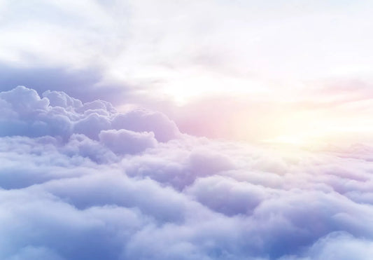 Blue Cloudy Sky Non-woven Photo Wallpaper