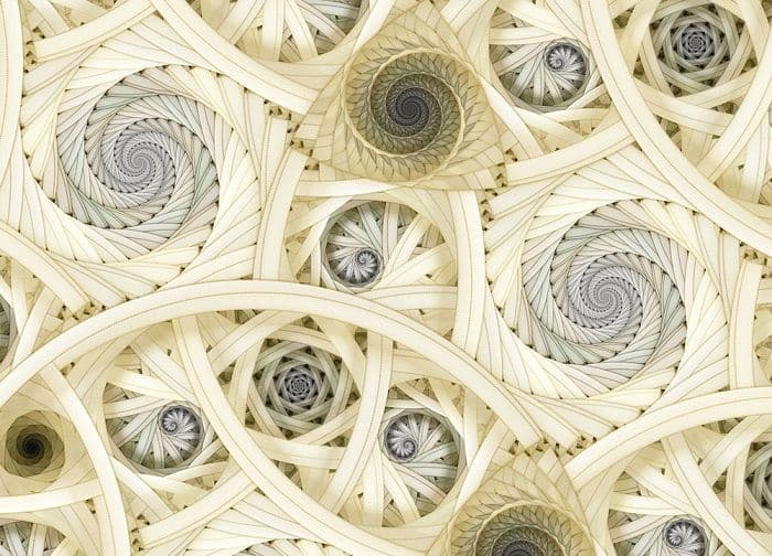 Spiral Art Bedroom Yellow Photo Wallpaper Nice Wall