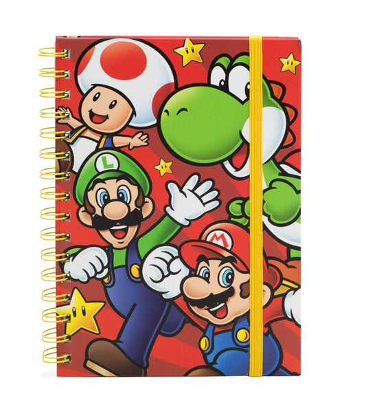 Super Mario Run hard cover lined A5 Journal Notebook