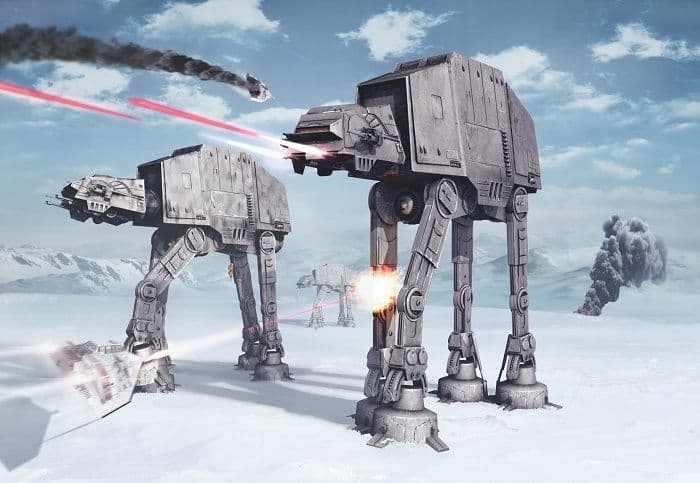 Battle of Hoth Non-Woven Wallpaper Mural Star Wars