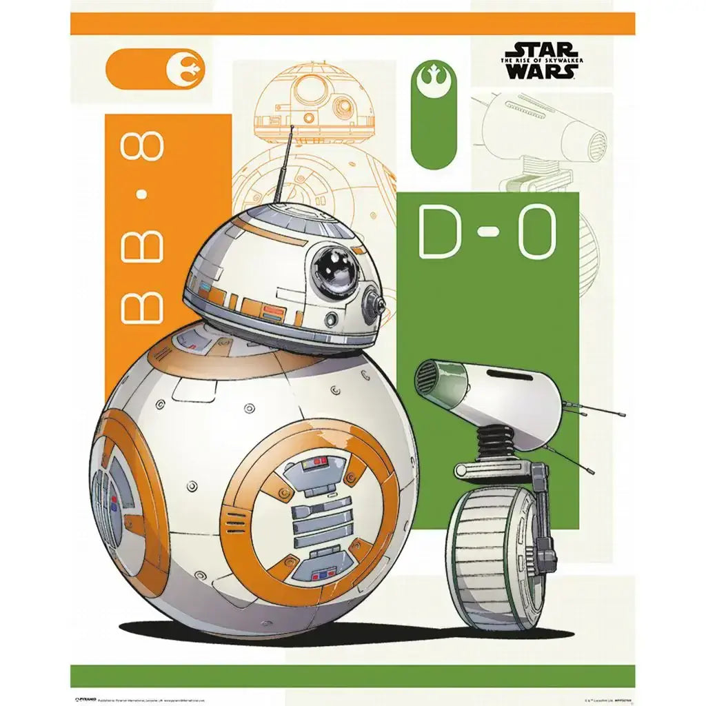 Star Wars Rise Of Skywalker BBv8 And D O Poster Star Wars