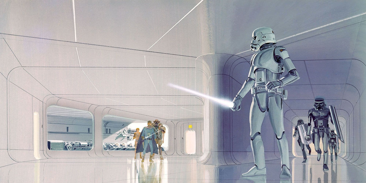 Classic RMQ Stormtrooper Hallway 10 panels King Size Non-Woven Wallpaper Mural Star Wars