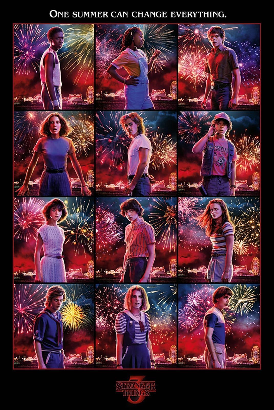 Stranger Things Character Montage Poster DC Comics