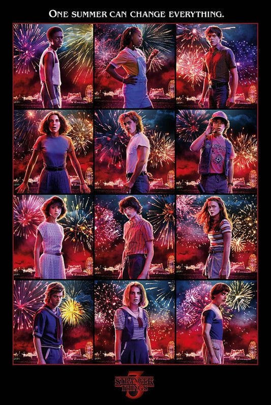 Stranger Things Character Montage Poster DC Comics