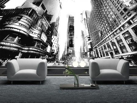 Times Square New York Black Photo Wallpaper Nice Wall