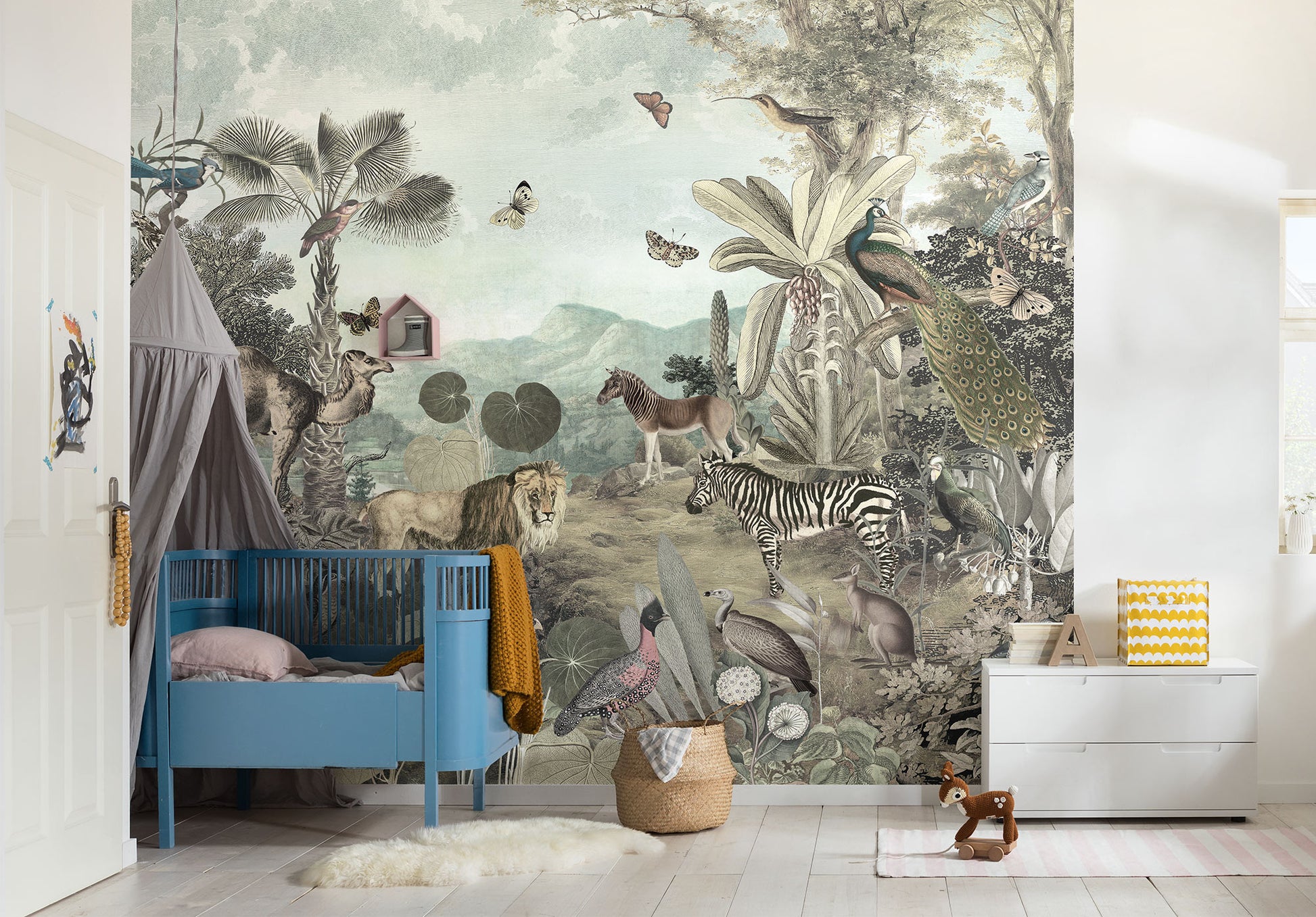 Peace and Harmony Jungle Animals Non-woven photo wallpaper